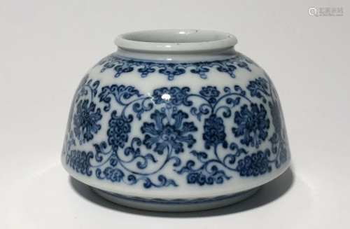Chinese Blue and White Porcelain Washer,Mark