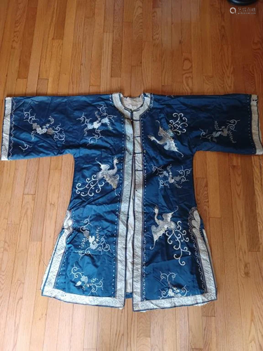 Antique Chinese Robe Hand Embroidered