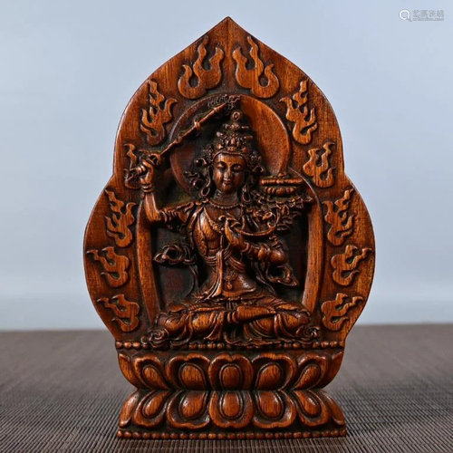 Chinese Huangyang Wood Buddha