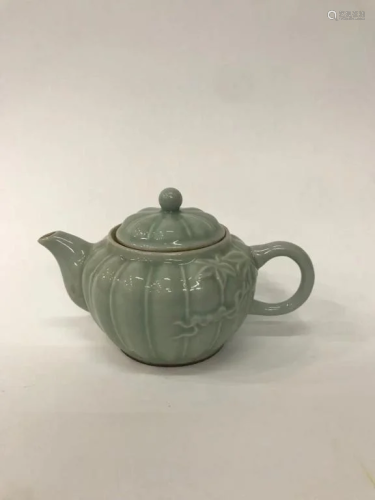 Chinese Glazed Porcelain Teapot