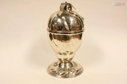 Jewish Sterling Etrog Holder