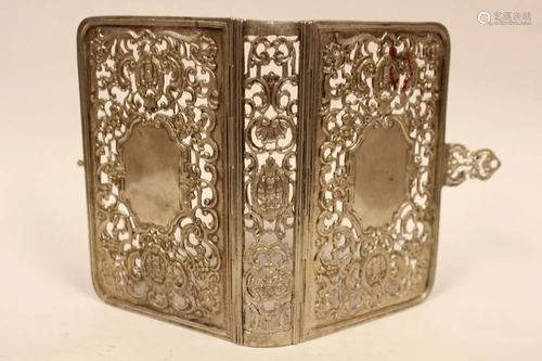 Antique European Silver Book Cover