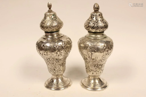Pair of Antique Dutch Salt Shakers