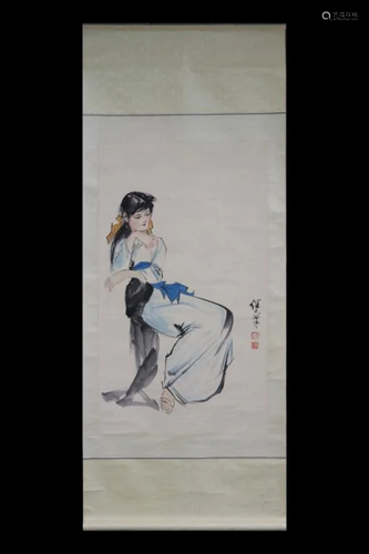 Chinese Ink Color Scroll Painting