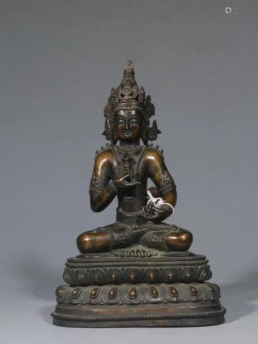 Late Qing,Chinese Bronze Buddha