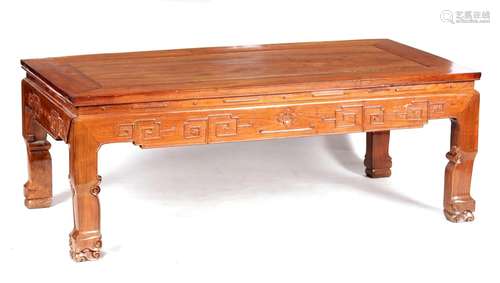 AN EARLY 20TH CENTURY CHINESE HARDWOOD OCCASIONAL TABLE