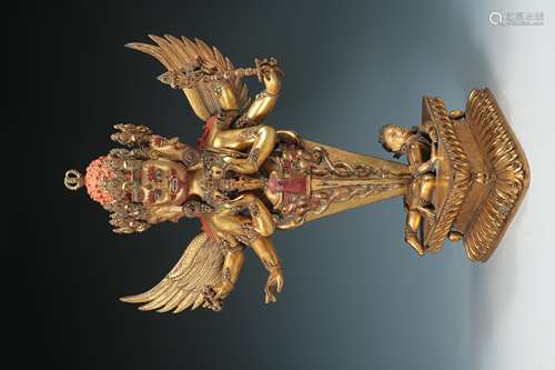 Qing Dynasty - Gilt Bronze Statue of Pupa Vajra