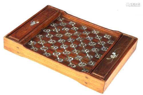 A 19TH CENTURY INDIAN RHINOCEROS HORN CHESS AND DRAUGHTS SET
