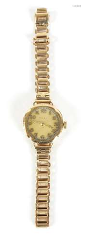 A LADIES 1930'S 9CT GOLD ROLEX WRISTWATCH