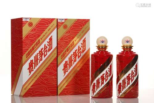 2012年产中国体育代表团茅台酒2瓶/500ml