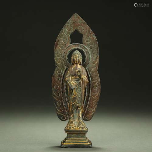 Chinese gilded bronze Buddha of Liao Dynasty