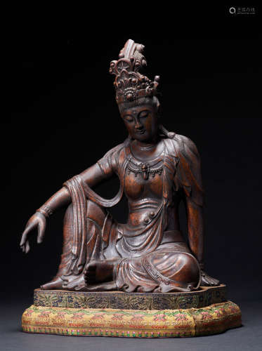 Exquisite wood guanyin of agarwood, Qing Dynasty, China
