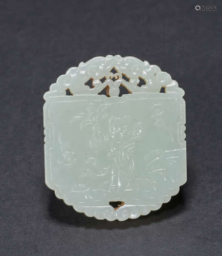 Hetian Jade pendant of Qing Dynasty