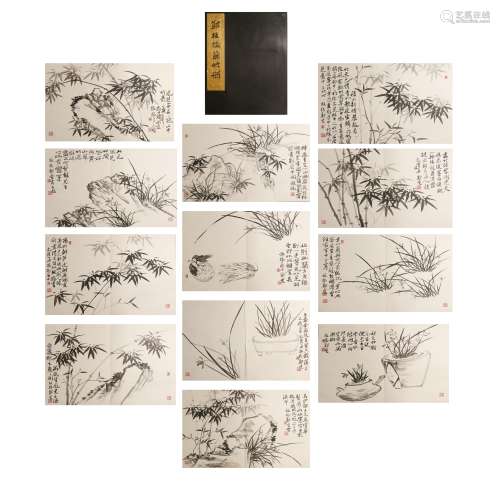 Zheng Banqiao, ancient Chinese flower and bird painting