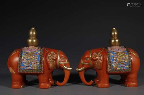 A pair of Taiping elephants