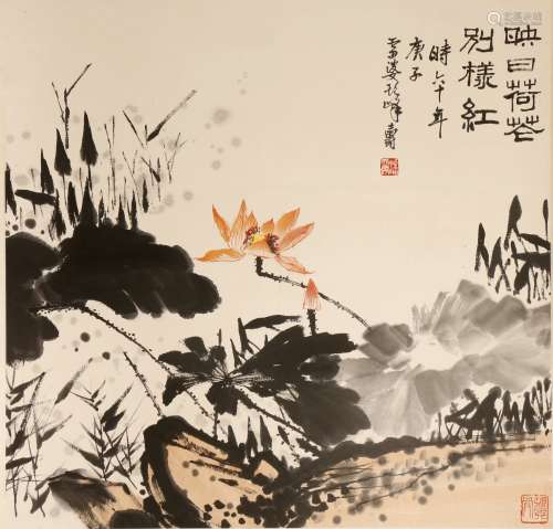 Pan Tianshou, ancient Chinese flower and bird painting