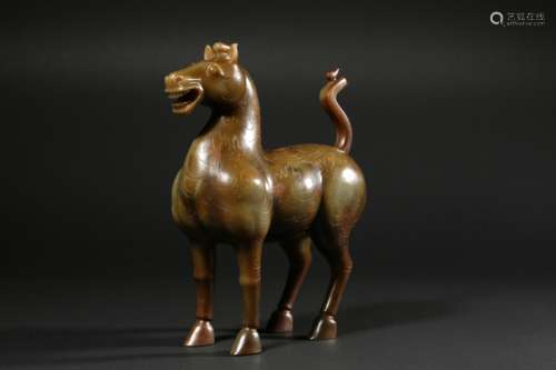 Hetian jade horse in ancient China