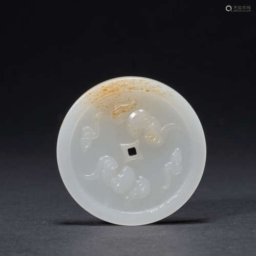 Hetian jade piece of Qing Dynasty