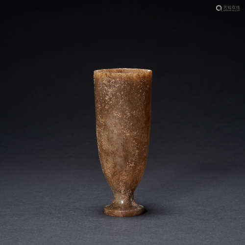Ancient Chinese hetian jade wine vessel
