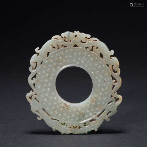 Ancient Chinese Hetian jade pendant