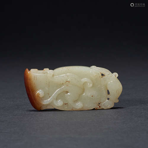 Hetian jade plate of Qing Dynasty