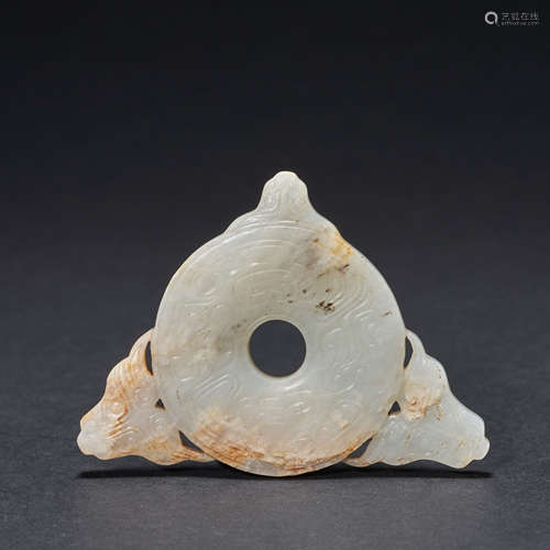 Ancient Chinese Hetian jade pendant