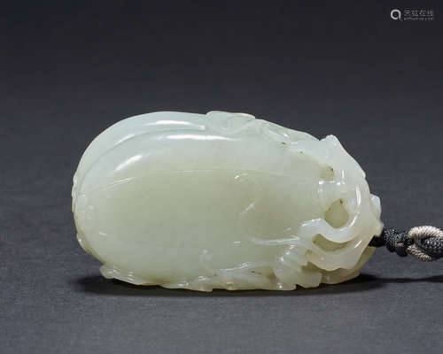 Ancient Chinese hetian jade pendant