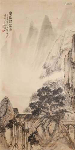 Fu Baoshi, ancient Chinese landscape painting