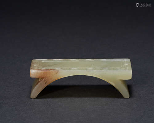 Ancient Chinese hetian jade pen holder