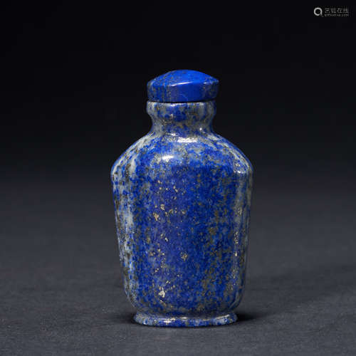 Chinese Qing dynasty lapis lazuli snuff bottle