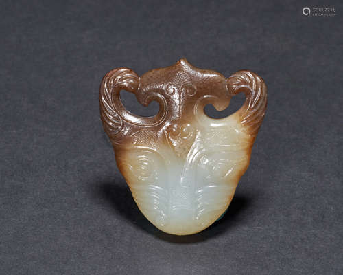 Hetian jade animal face in ancient China