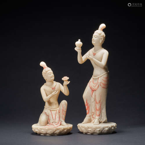 Chinese ancient white marble figure