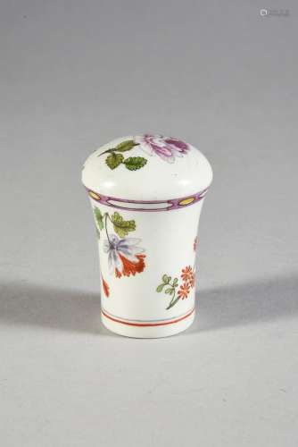 Pommeau de canne en porcelaine de Vienne (Du Paquier) du XVI...