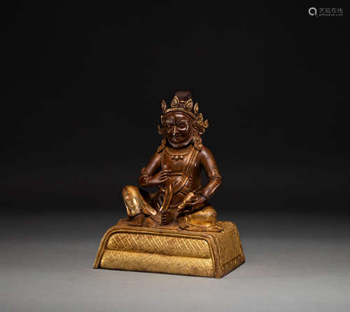 A statue of the God of wealth in Qing Dynasty