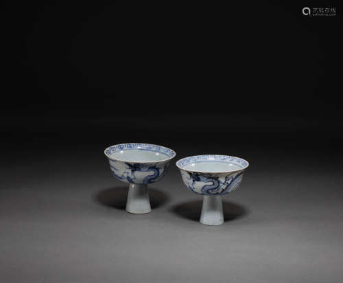 Yuan Dynasty blue and white cup