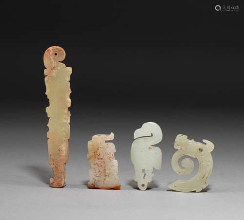 Hetian jade ornaments of the Western Zhou Dynasty, China