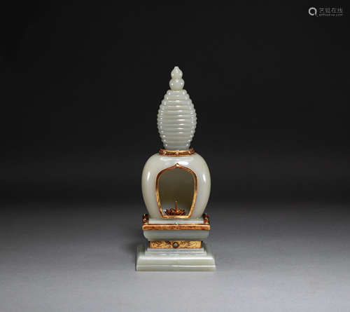 Hetian Jade Pagoda of liao Dynasty, China