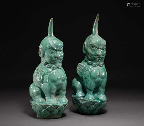 Chinese green glazed porcelain of liao Dynasty