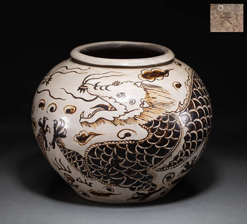 Chinese yuan Dynasty large pot