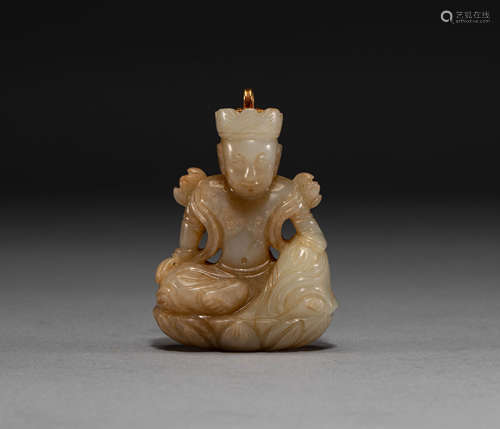 Hetian jade pendant of Liao Dynasty in China