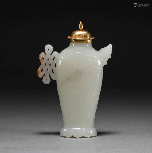 Hetian jade vase from Qing Dynasty, China