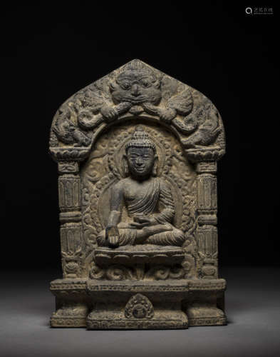 14世纪马拉王朝陶释迦摩尼佛坐像
