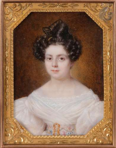 Amélie DAUBIGNY née d’AUTEL (Paris, 1793 - Paris, 1861)Portr...