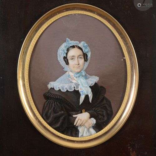 Adolphe de LABROUE (Metz, 1791 - Metz 1863)Portrait de femme...