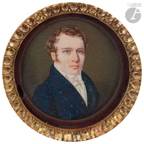 Jean-Joseph BILFELDT (Avignon, 1792 - Paris, 1869) Portrait ...