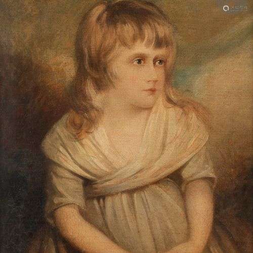 École anglaise vers 1800Portrait de jeune filleToile60 x 50 ...