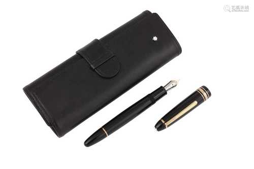 A GERMAN MONTBLANC MEISTERSTUCK ‘TRAVELLER’ FOUNTAIN PEN