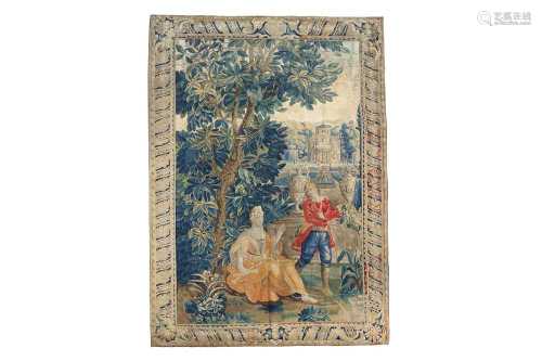 A LATE 17TH CENTURY LOUIS XIV PASTORAL TAPESTRY, LILLE