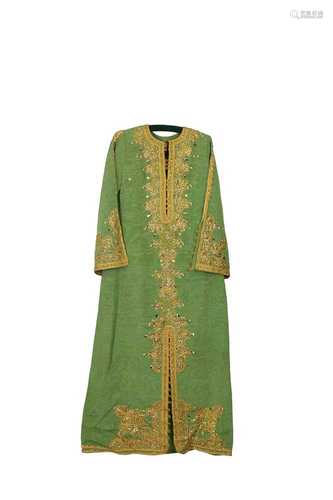 A KAFTAN OF MOIRÉ SILK GROS-GRAIN, 20TH CENTURY