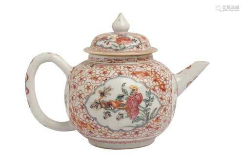 A CHINESE FAMILLE ROSE GLOBULAR TEA POT, YONGZHENG